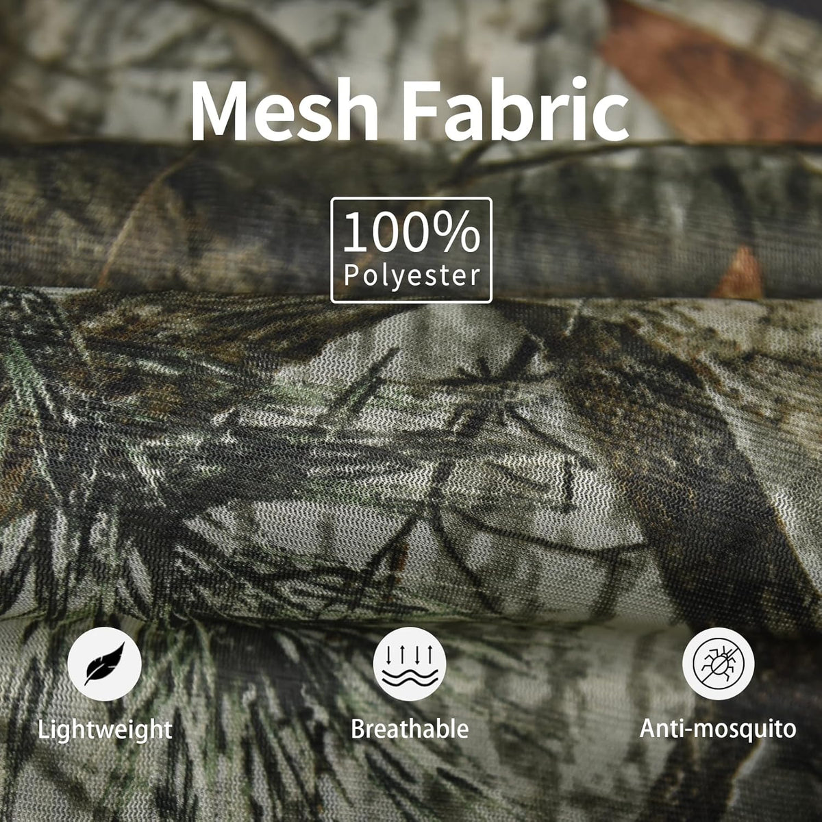 Mosquito Netting Suit Bug Net Mesh Clothing with Hood Outdoor Garden Hunting Camo Protection from Fly Insects Bugs
