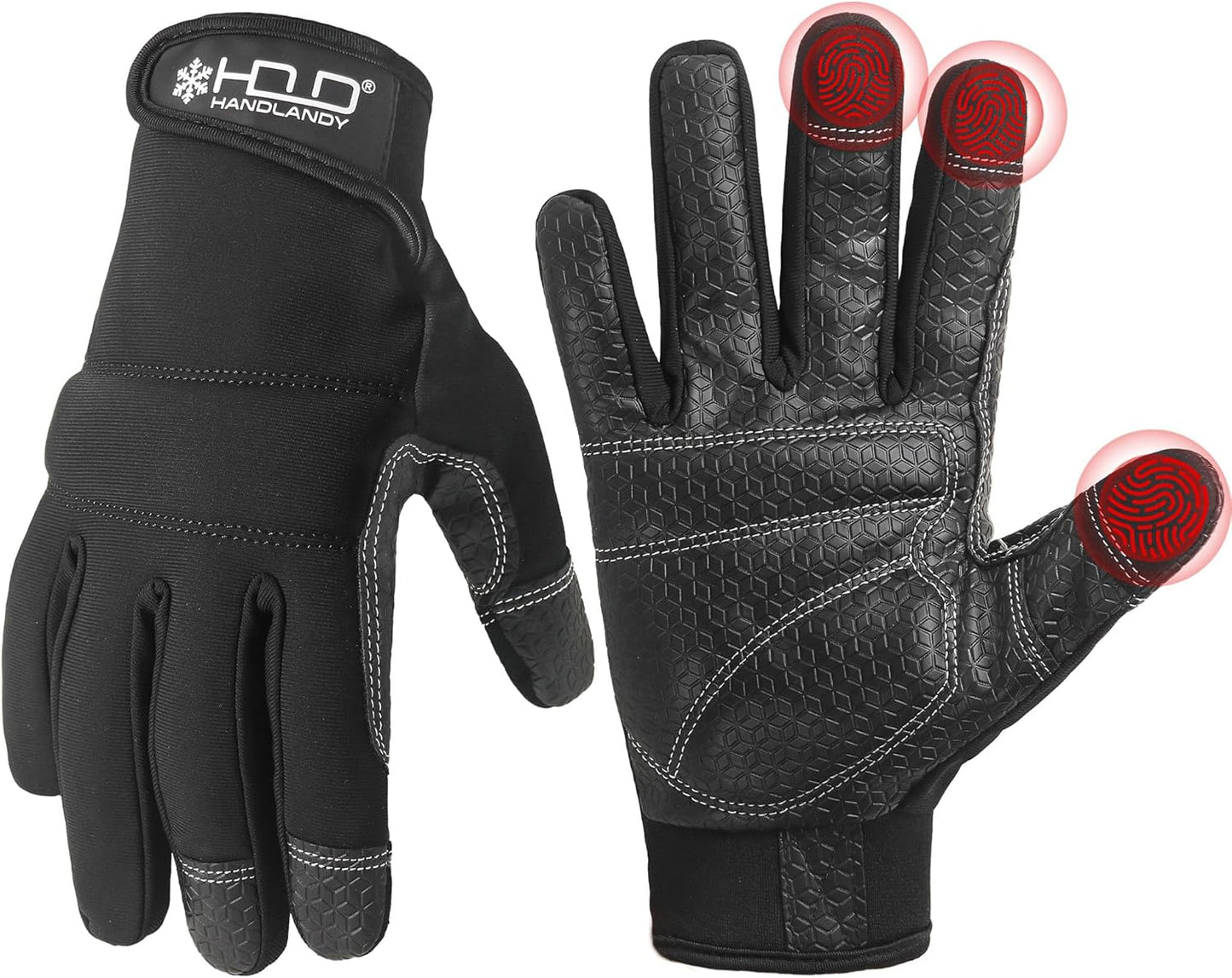 Work Gloves for Men & Women, Utility Mechanic Working Gloves Touch Screen, Flexible Gardening Gloves for Yard