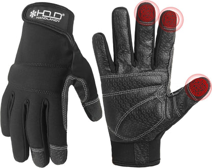 Work Gloves for Men & Women, Utility Mechanic Working Gloves Touch Screen, Flexible Gardening Gloves for Yard