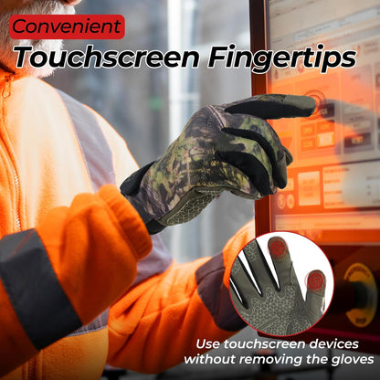 Work Gloves for Men & Women, Utility Mechanic Working Gloves Touch Screen, Flexible Gardening Gloves for Yard