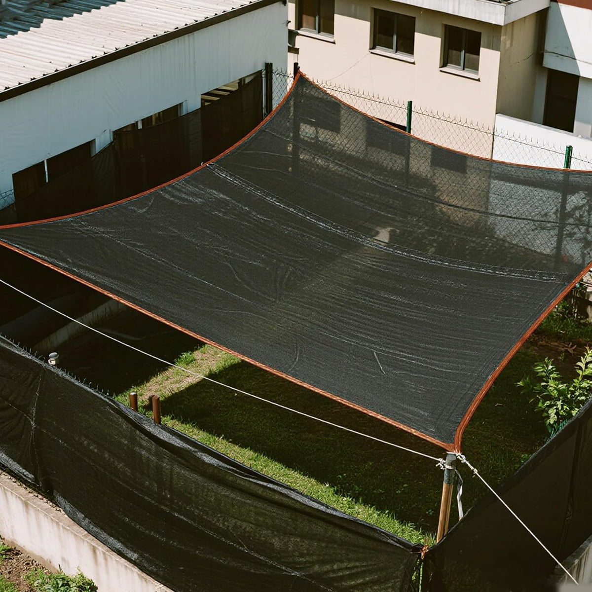 winemana 70% Shade Cloth 10x20 FT - Durable UV Blocking Mesh Tarp for Garden, Patio, Greenhouse & Chicken Coop - Sun Shade Cover with Grommets for Plants, Dog Kennel, Outdoor Use