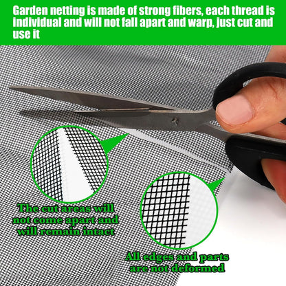 Heavy-Duty Garden Mesh Netting 9.8 x 16.4ft – Upgraded Strong Plant Protection Screen, Reusable Pest & Bird Barrier, Breathable Shade Mesh Cover for Vegetables, Fruits & Flower Beds
