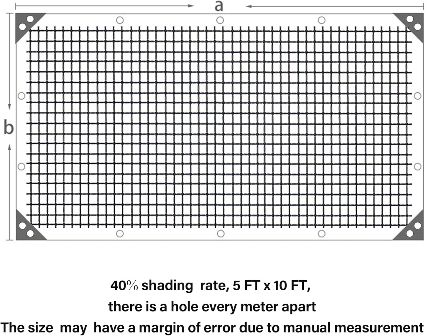 winemana 70% Shade Cloth 10x20 FT - Durable UV Blocking Mesh Tarp for Garden, Patio, Greenhouse & Chicken Coop - Sun Shade Cover with Grommets for Plants, Dog Kennel, Outdoor Use