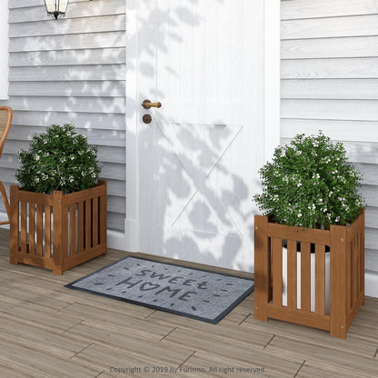 Furinno FG17478 Tioman Outdoor Patio Furniture Hardwood Potting Bench, Natural