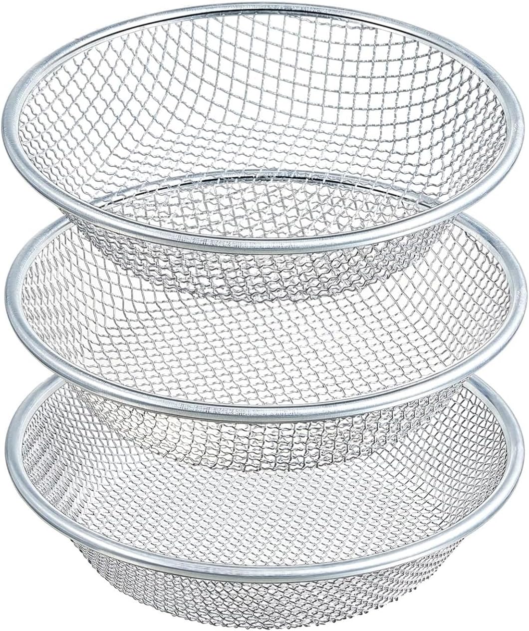 2PCS Soil Sifter for Gardening, Rock Sifter for 5 Gallon Bucket,Compost Sifter Dirt Sifter,Captures Dirt Rocks Sawdust Black Handle Upgrade Version