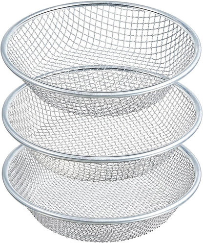 2PCS Soil Sifter for Gardening, Rock Sifter for 5 Gallon Bucket,Compost Sifter Dirt Sifter,Captures Dirt Rocks Sawdust Black Handle Upgrade Version
