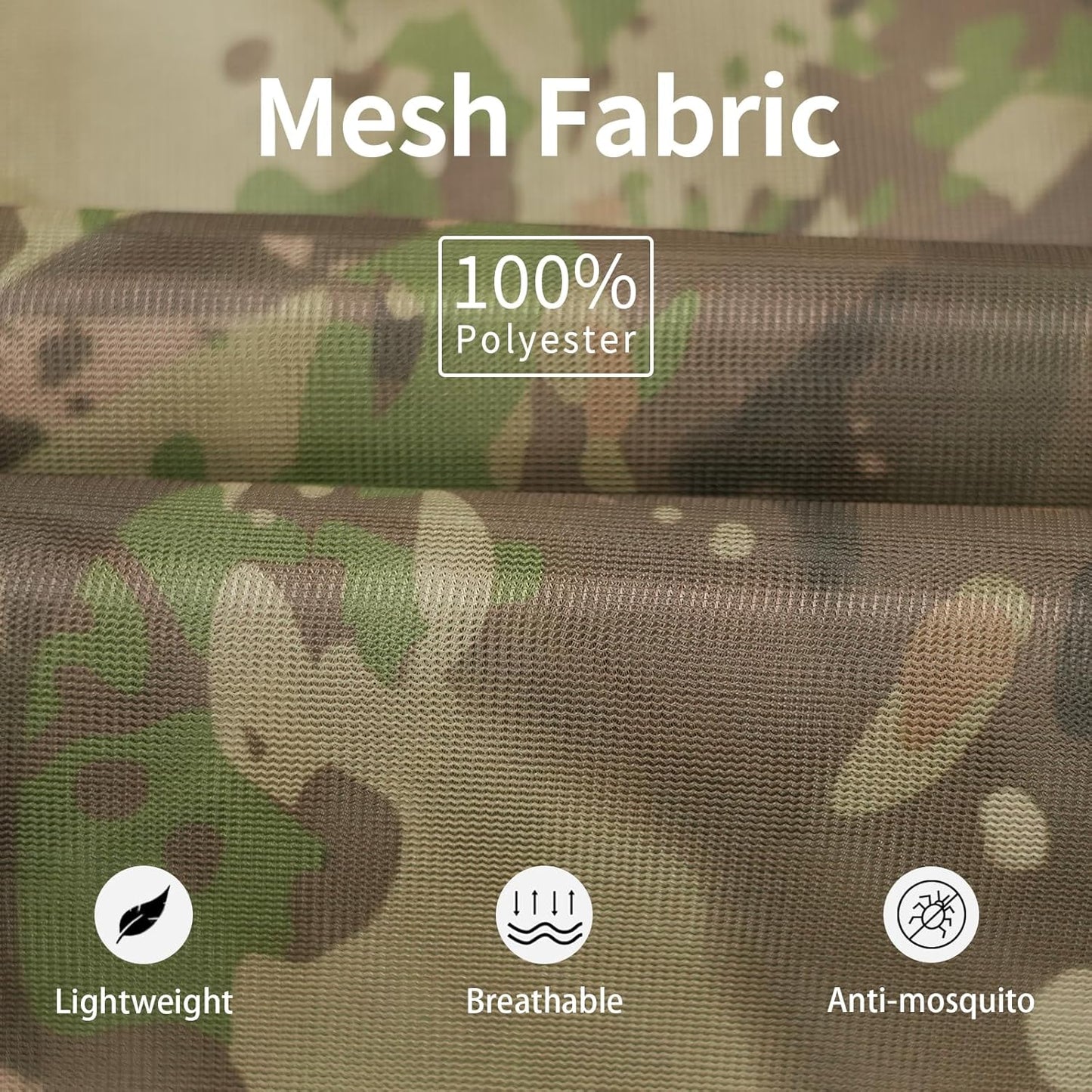 Mosquito Netting Suit Bug Net Mesh Clothing with Hood Outdoor Garden Hunting Camo Protection from Fly Insects Bugs