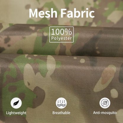 Mosquito Netting Suit Bug Net Mesh Clothing with Hood Outdoor Garden Hunting Camo Protection from Fly Insects Bugs