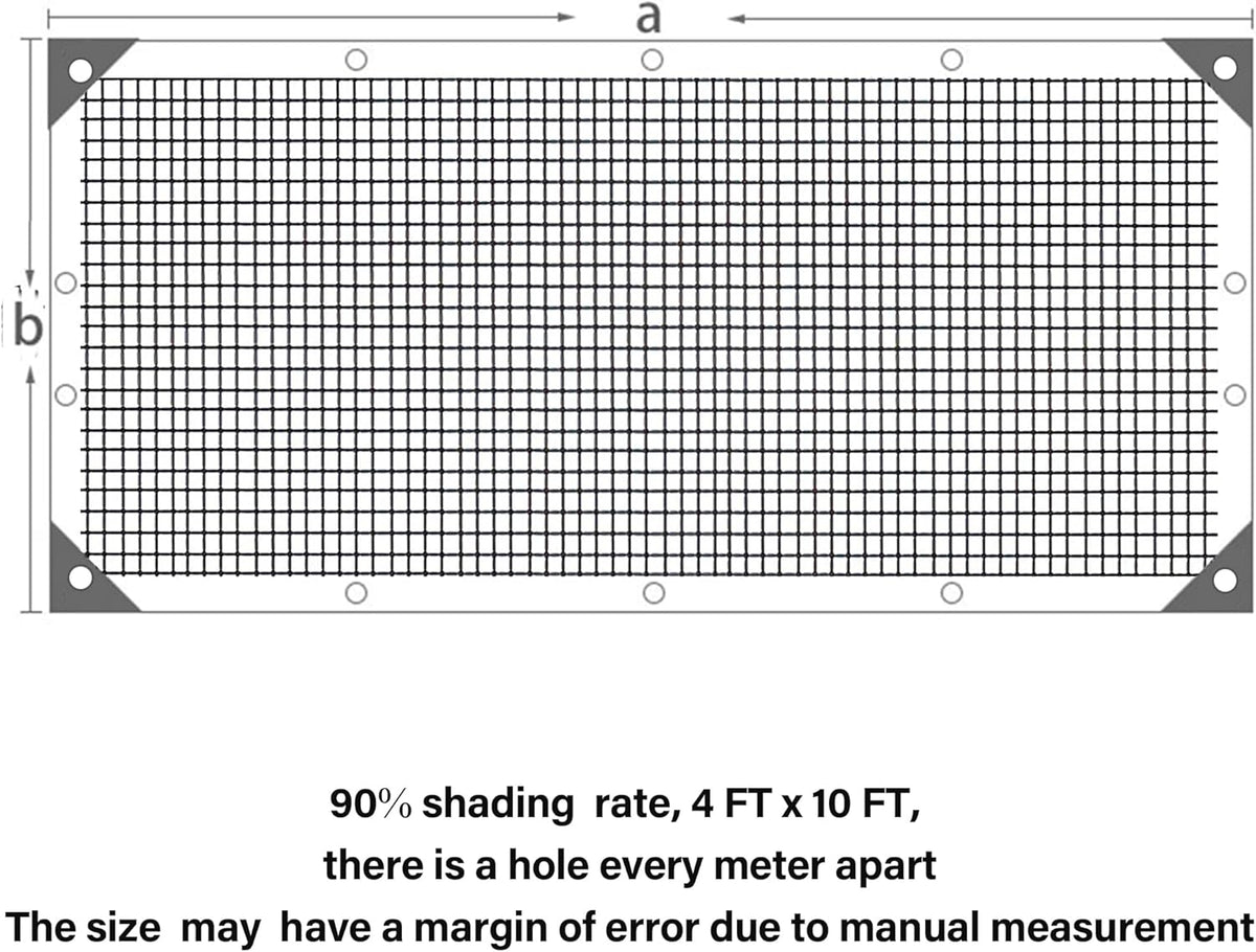 winemana 70% Shade Cloth 10x20 FT - Durable UV Blocking Mesh Tarp for Garden, Patio, Greenhouse & Chicken Coop - Sun Shade Cover with Grommets for Plants, Dog Kennel, Outdoor Use