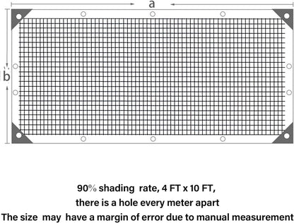 winemana 70% Shade Cloth 10x20 FT - Durable UV Blocking Mesh Tarp for Garden, Patio, Greenhouse & Chicken Coop - Sun Shade Cover with Grommets for Plants, Dog Kennel, Outdoor Use