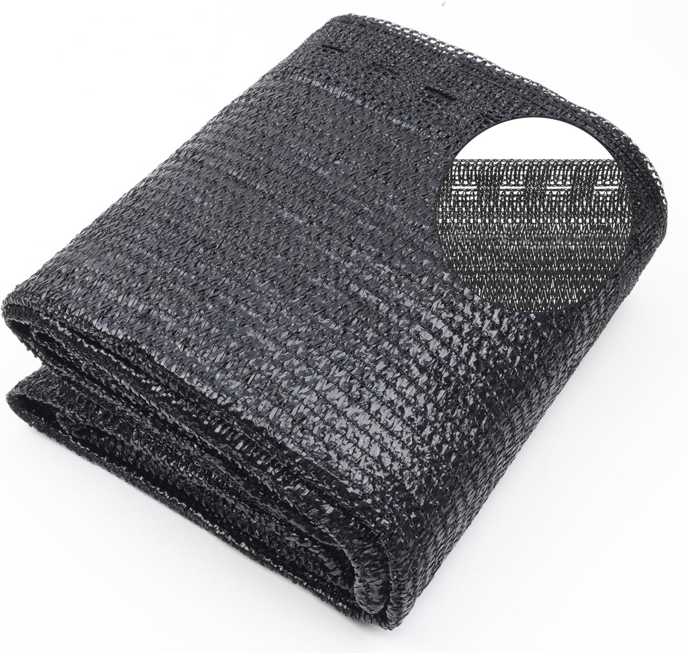 Cool Area 55% 6.5x10ft Sunblock Shade Cloth Cover Mesh UV Resistant Net for Garden Flower Plant Greenhouse, Black