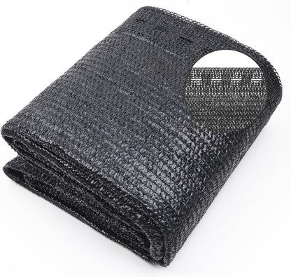 Cool Area 55% 6.5x10ft Sunblock Shade Cloth Cover Mesh UV Resistant Net for Garden Flower Plant Greenhouse, Black
