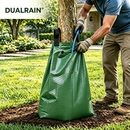 Slow Release PE Tree Watering Bag Ring Bladders Water Deep Automatic Drip Irrigation Drippers Root Waterer Globe Soaker for New Plant Trees Trunk 20 Gallon (1 Pack)