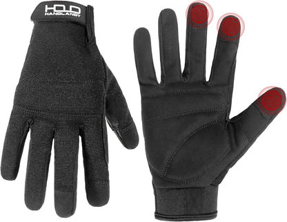 Work Gloves for Men & Women, Utility Mechanic Working Gloves Touch Screen, Flexible Gardening Gloves for Yard
