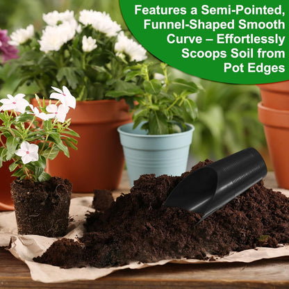 M METERXITY 18-Pack Bonsai Soil Scoops, Plastic Garden Soil Scoops Bucket Shovel Potting Scoopers for Transplanting/Flower Planting/Plant Succulent, Colorful Small Gardening Tools [Multicolor]