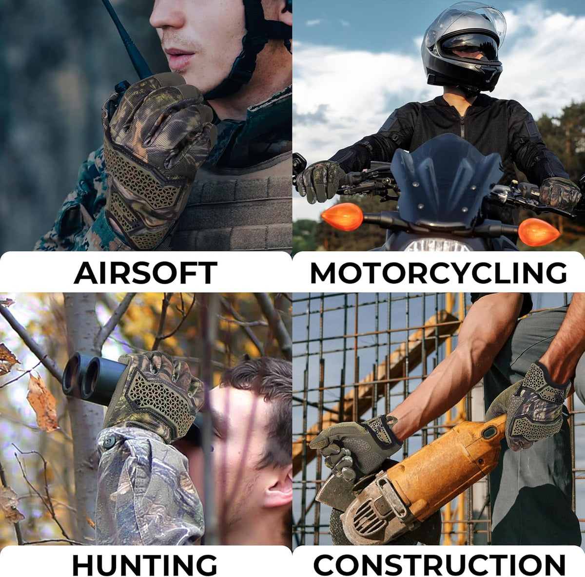 Work Gloves for Men & Women, Utility Mechanic Working Gloves Touch Screen, Flexible Gardening Gloves for Yard