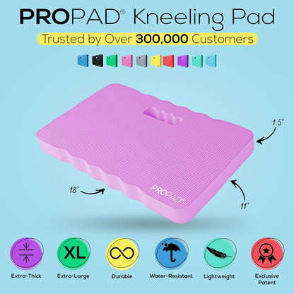 Thick Kneeling Pad, Garden Kneeler for Gardening, Bath Kneeler for Baby Bath, Kneeling Mat for Exercise & Yoga, Knee Pad for Work, Floor Foam Pad, Extra Large (XL) 18 x 11 x 1.5 Inches, Black