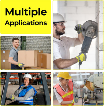Work Gloves for Men & Women, Utility Mechanic Working Gloves Touch Screen, Flexible Gardening Gloves for Yard