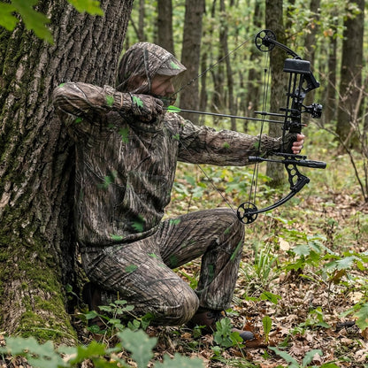 Mosquito Netting Suit Bug Net Mesh Clothing with Hood Outdoor Garden Hunting Camo Protection from Fly Insects Bugs