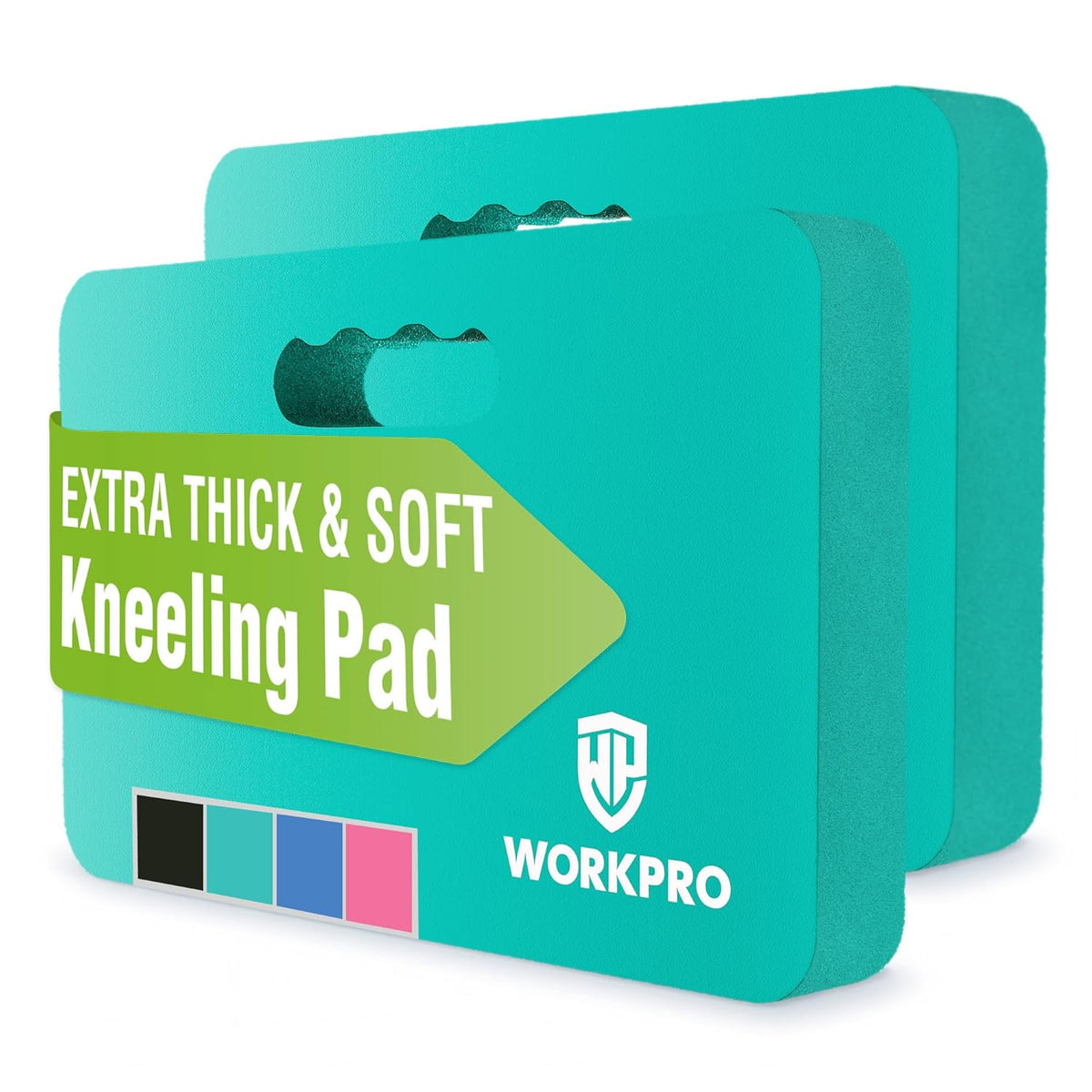 WORKPRO Extra Thick Kneeling Pad, Soft NBR Foam Cushioning for Knee, Large Foam Kneeler Mat for Gardening, Bathing Baby, Exercise, Workout Supplies, 17.5 x 11 x 1.5 in, Black
