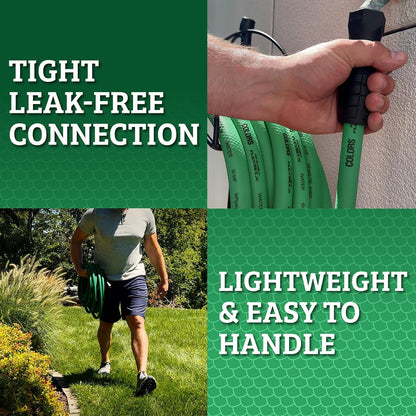 Flexzilla Garden Hose 5/8 in. x 50 ft., Lightweight All-Weather Water Hose, Durable and Flexible, Leak-Free Connections
