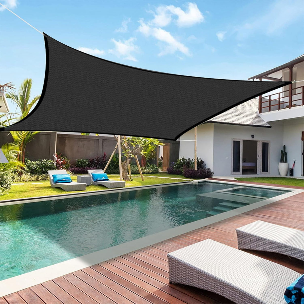 winemana 70% Shade Cloth 10x20 FT - Durable UV Blocking Mesh Tarp for Garden, Patio, Greenhouse & Chicken Coop - Sun Shade Cover with Grommets for Plants, Dog Kennel, Outdoor Use