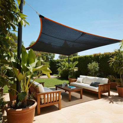 winemana 70% Shade Cloth 10x20 FT - Durable UV Blocking Mesh Tarp for Garden, Patio, Greenhouse & Chicken Coop - Sun Shade Cover with Grommets for Plants, Dog Kennel, Outdoor Use