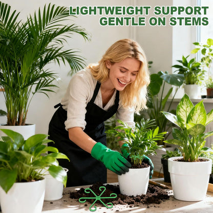 8pcs Plant Stem Support, Plant Support for Indoor Plants, 4 Sizes Climbing Houseplant Stem Holders, Reusable Plant Stabilizer, Indoor Plants Accessories