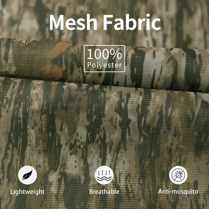 Mosquito Netting Suit Bug Net Mesh Clothing with Hood Outdoor Garden Hunting Camo Protection from Fly Insects Bugs