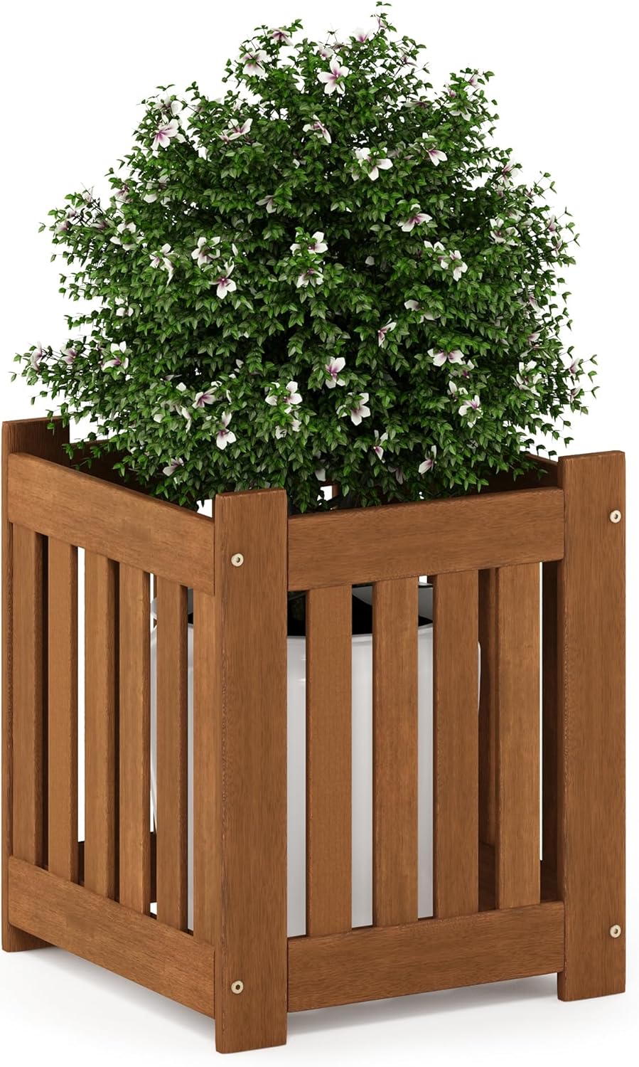 Furinno FG17478 Tioman Outdoor Patio Furniture Hardwood Potting Bench, Natural