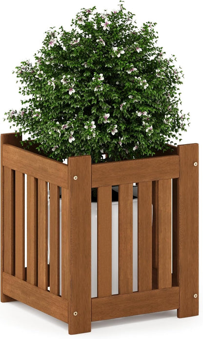 Furinno FG17478 Tioman Outdoor Patio Furniture Hardwood Potting Bench, Natural