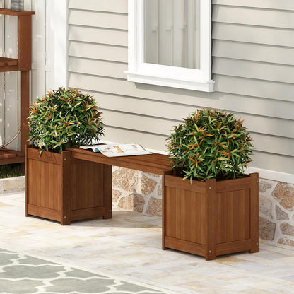 Furinno FG17478 Tioman Outdoor Patio Furniture Hardwood Potting Bench, Natural