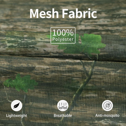 Mosquito Netting Suit Bug Net Mesh Clothing with Hood Outdoor Garden Hunting Camo Protection from Fly Insects Bugs