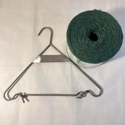 Cast iron hanging jute string dispenser garden accessory | Garden accessory | Supplied with 375m Green Jute Twine