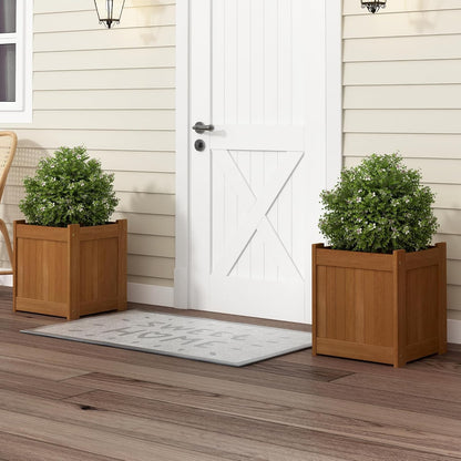 Furinno FG17478 Tioman Outdoor Patio Furniture Hardwood Potting Bench, Natural