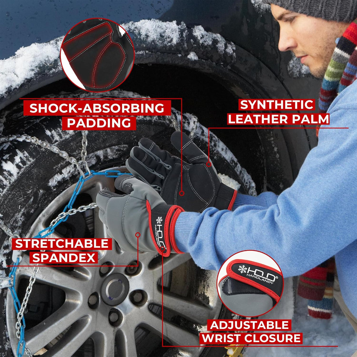 Work Gloves for Men & Women, Utility Mechanic Working Gloves Touch Screen, Flexible Gardening Gloves for Yard