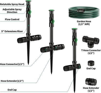 Flexible Sprinkler System, Above Ground DIY Irrigation Kit
