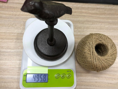 6.69" Natural Twine String & Rope Rack,Traditional Hand-Craft Casting Jute Twine Spool,Shape: Bird