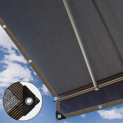winemana 70% Shade Cloth 10x20 FT - Durable UV Blocking Mesh Tarp for Garden, Patio, Greenhouse & Chicken Coop - Sun Shade Cover with Grommets for Plants, Dog Kennel, Outdoor Use