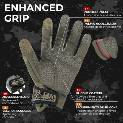 Work Gloves for Men & Women, Utility Mechanic Working Gloves Touch Screen, Flexible Gardening Gloves for Yard