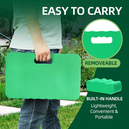 Ohuhu Premium Thick Kneeling Pad, 2-Pack Large Comfortable Gardening Knee Mat with 2 Different Surfaces, Extra Thick Knee Cushion Kneeler for Gardening Work Baby Praying, Gifts for Women Men Seniors