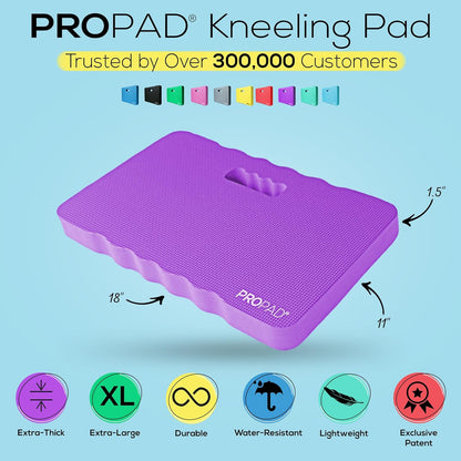 Thick Kneeling Pad, Garden Kneeler for Gardening, Bath Kneeler for Baby Bath, Kneeling Mat for Exercise & Yoga, Knee Pad for Work, Floor Foam Pad, Extra Large (XL) 18 x 11 x 1.5 Inches, Black