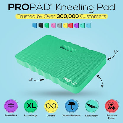Thick Kneeling Pad, Garden Kneeler for Gardening, Bath Kneeler for Baby Bath, Kneeling Mat for Exercise & Yoga, Knee Pad for Work, Floor Foam Pad, Extra Large (XL) 18 x 11 x 1.5 Inches, Black