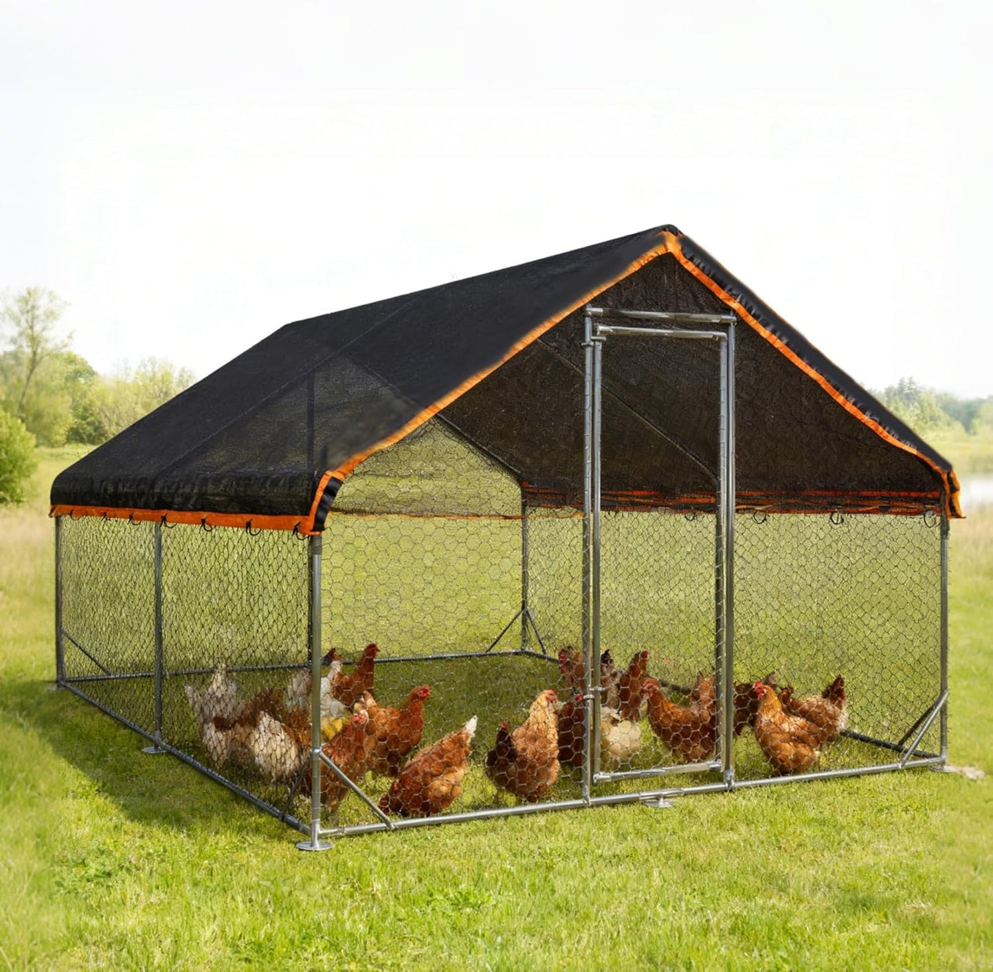 winemana 70% Shade Cloth 10x20 FT - Durable UV Blocking Mesh Tarp for Garden, Patio, Greenhouse & Chicken Coop - Sun Shade Cover with Grommets for Plants, Dog Kennel, Outdoor Use