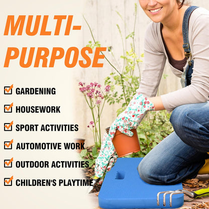 Gardzen Garden Kneeling Pad - for Gardening, Baby Bath, Yoga, Pilates, Exercise, Blue