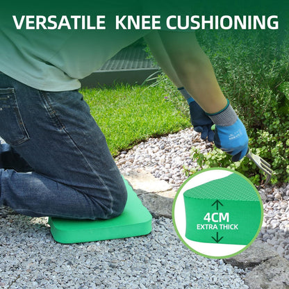 Ohuhu Premium Thick Kneeling Pad, 2-Pack Large Comfortable Gardening Knee Mat with 2 Different Surfaces, Extra Thick Knee Cushion Kneeler for Gardening Work Baby Praying, Gifts for Women Men Seniors