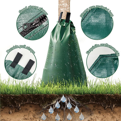 20 Gallon Tree Water Bags, Slow Release Watering Bag System - Gator Style Ring for New Trees,Treegator Bags for Drip Irrigation, Fruit Protection, Tree Storage (3 Pack)