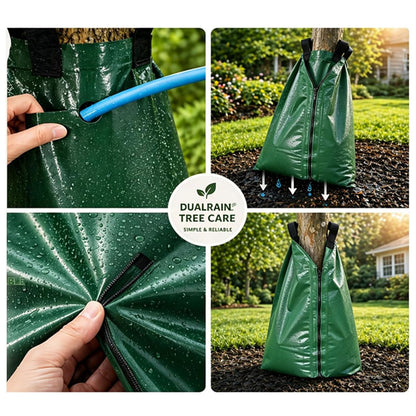 Slow Release PE Tree Watering Bag Ring Bladders Water Deep Automatic Drip Irrigation Drippers Root Waterer Globe Soaker for New Plant Trees Trunk 20 Gallon (1 Pack)