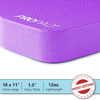Thick Kneeling Pad, Garden Kneeler for Gardening, Bath Kneeler for Baby Bath, Kneeling Mat for Exercise & Yoga, Knee Pad for Work, Floor Foam Pad, Extra Large (XL) 18 x 11 x 1.5 Inches, Black