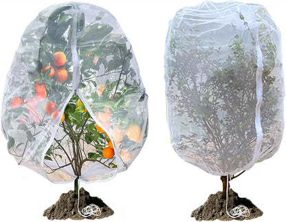 Fruit Tree Netting, Plant Protection Cover for Garden Trees and Shrubs (2pcs 3.9 * 5.2FT)